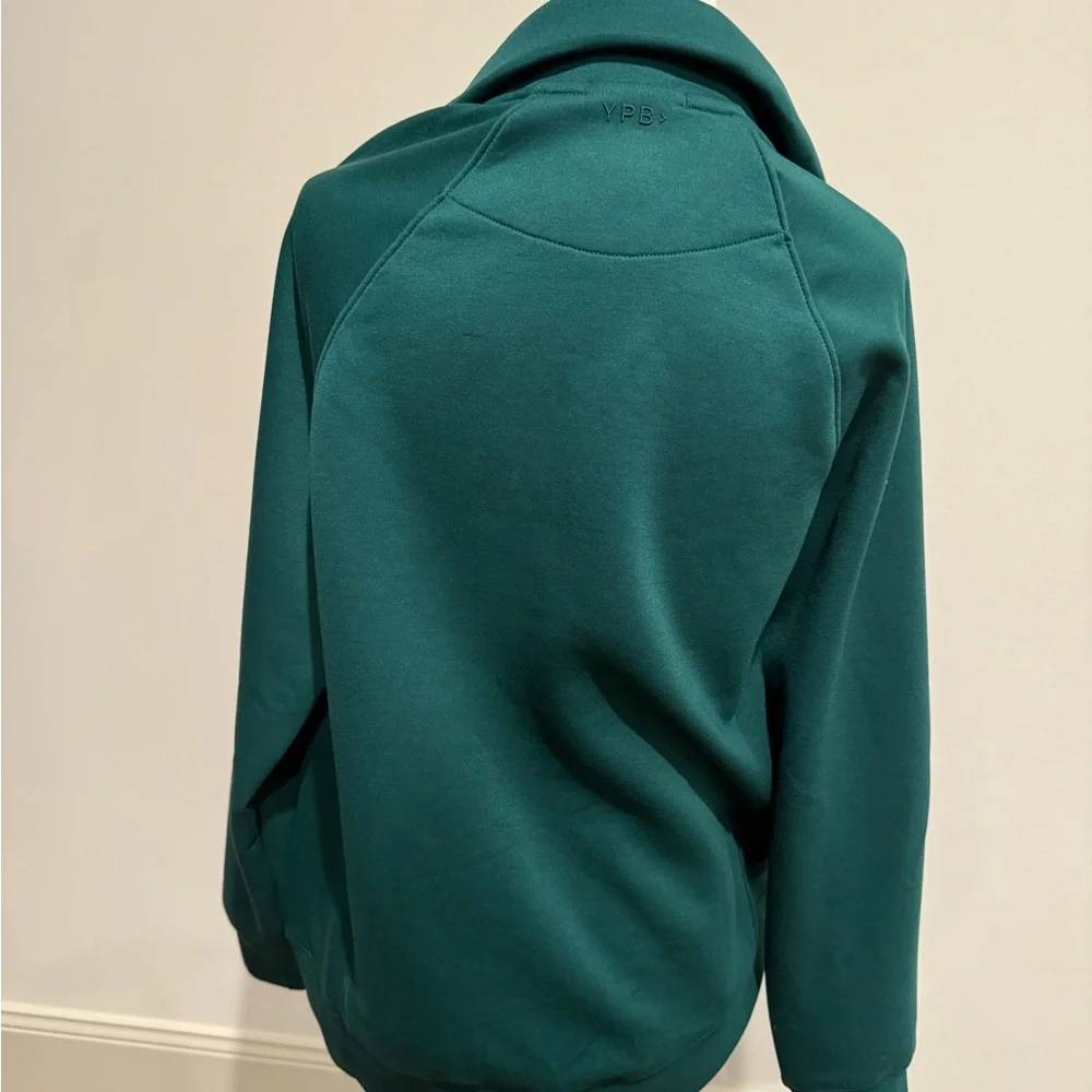 YPB Your Personal Best Neoknit 1/2 Zip Pullover Green Abercrombie Active xs - Picture 2 of 5